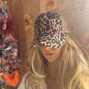 Leopard Print Women's Cap